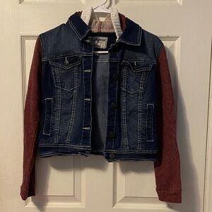 Wallflower Blue and Red Jean Jacket